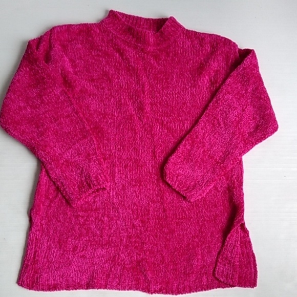 Yarnworks Sweaters - Yarnworks Chenille Pullover Sweater with Slits L